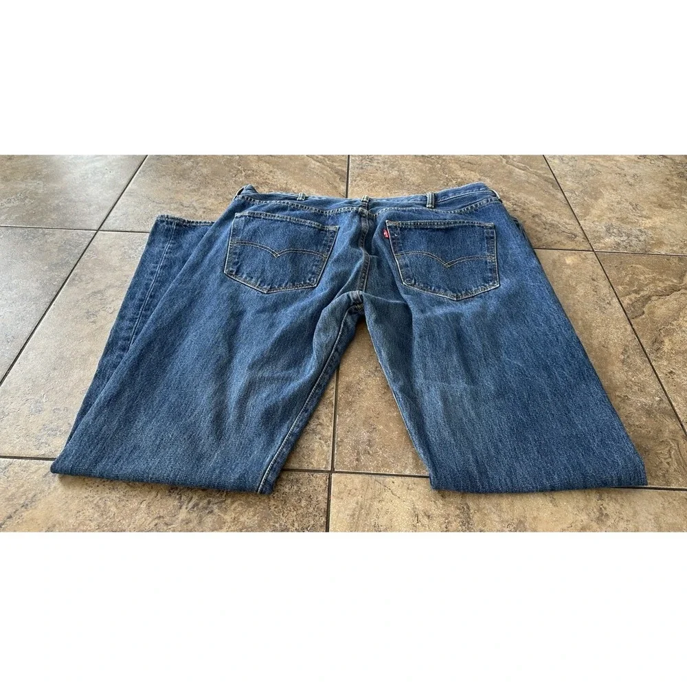 Vintage Levis Jeans Mens 40x34 Blue Denim 501xx Button Fly Red Tag,